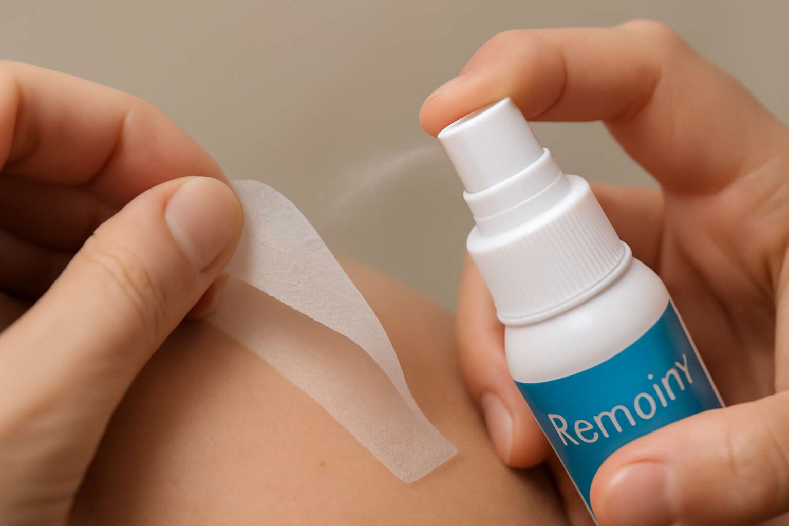 adhesive tape remover for skin