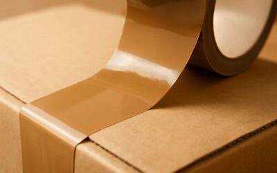 Durable packaging tape brown for secure, professional shipments.