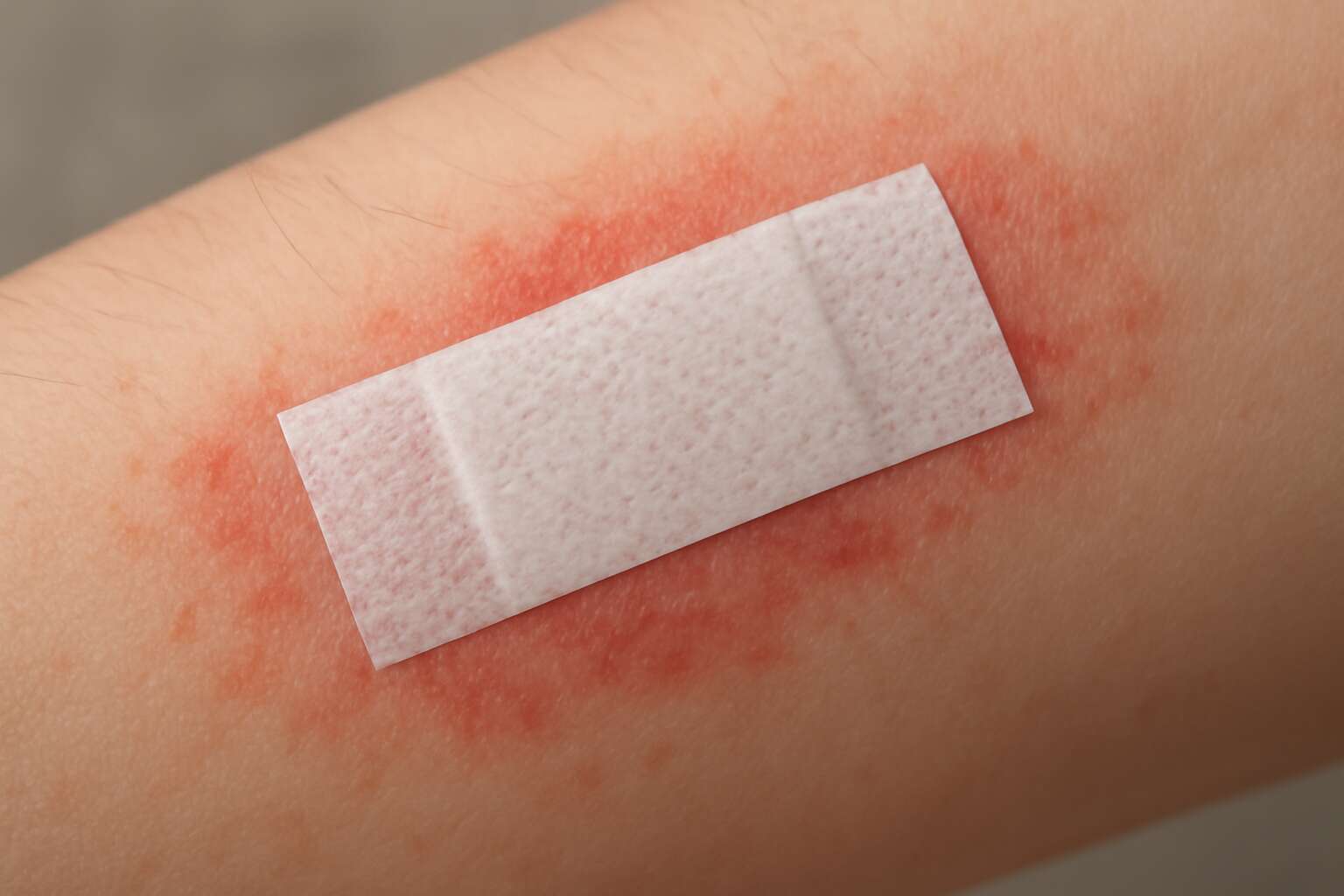adhesive tape allergic reaction