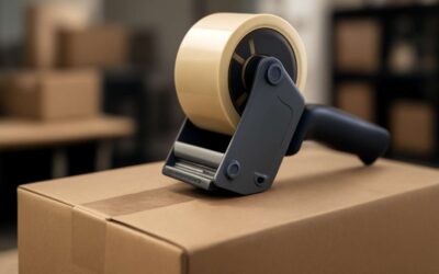 Effortless shipping with packaging tape with dispenser for quick, secure seals