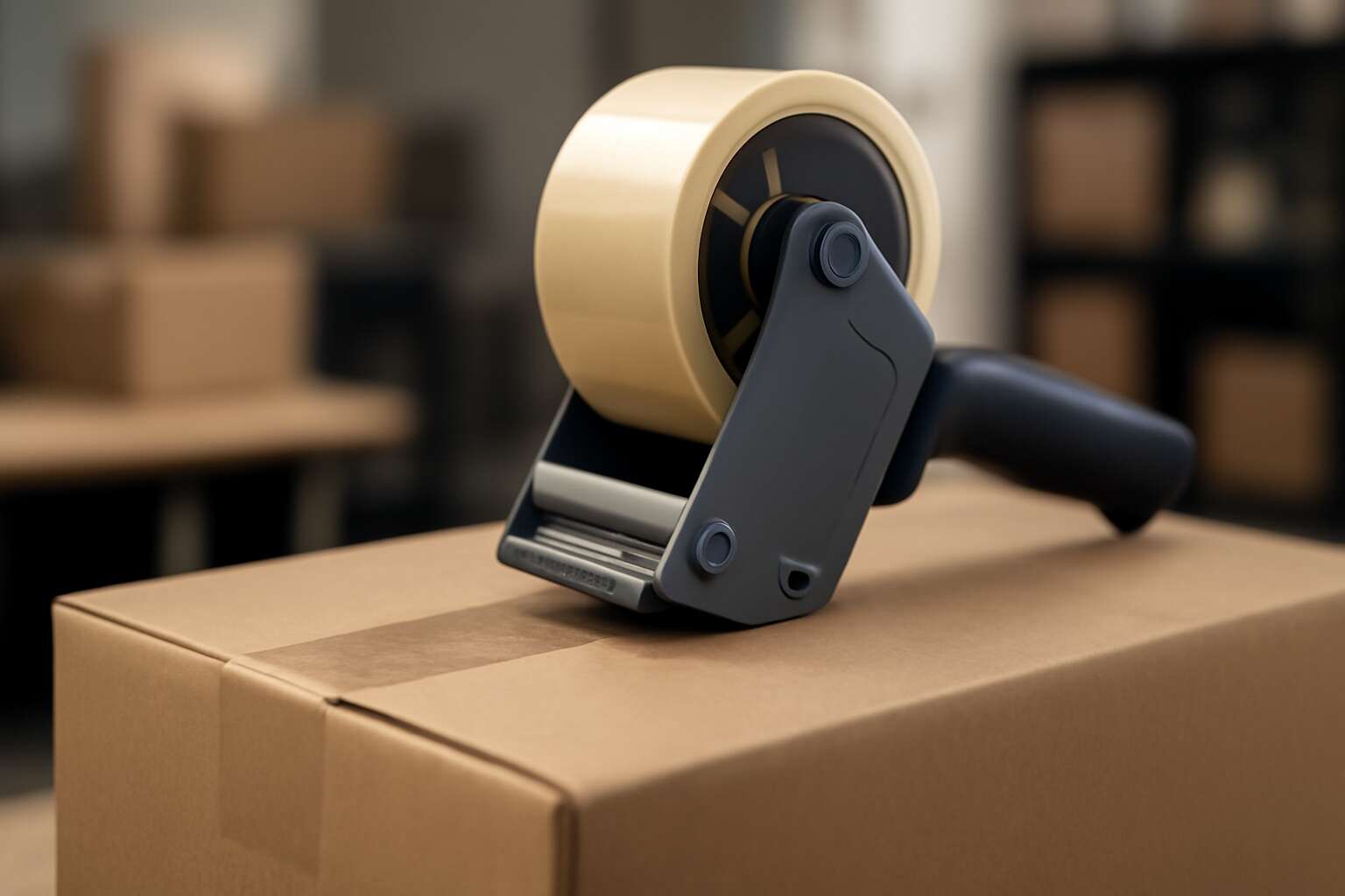 packaging tape with dispenser