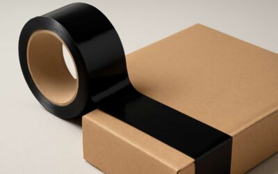 Durable, discreet, and strong: packaging tape black for secure, clean seals