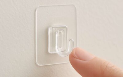 Discover adhesive tape with hook for quick, damage-free mounting.